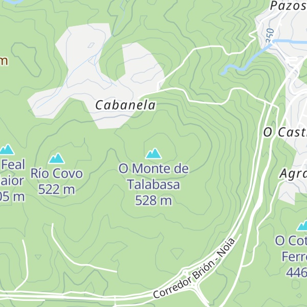 Map of O Monte de Talabasa