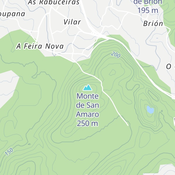 Map of Monte de San Amaro