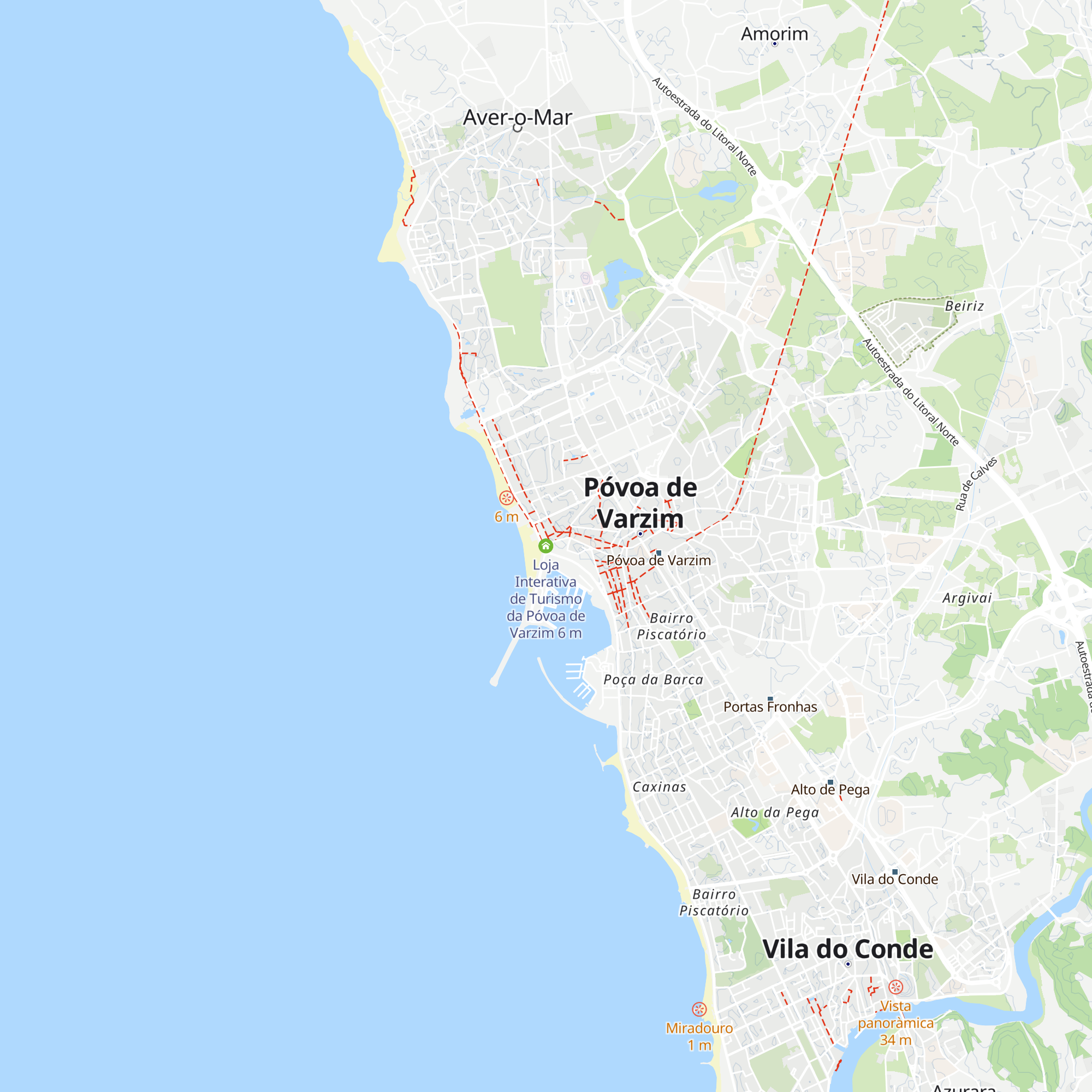 Loja Interativa de Turismo da Póvoa de Varzim map