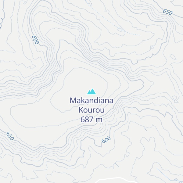 Map of Makandiana Kourou