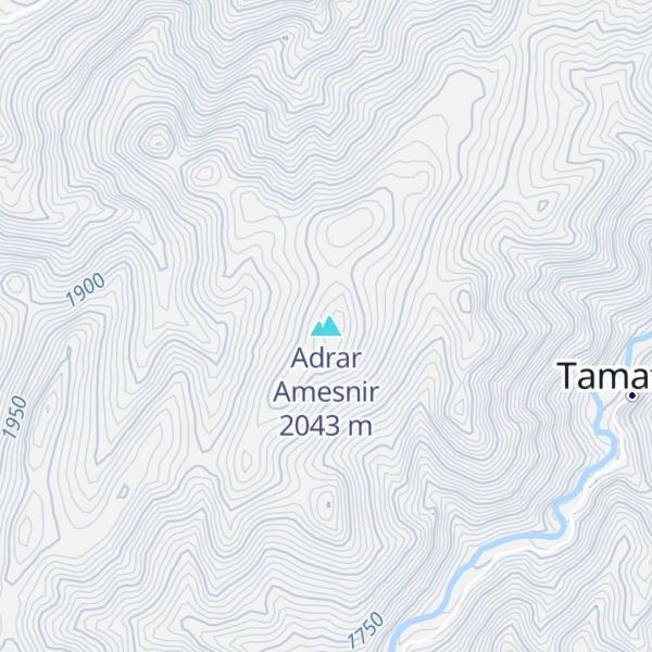 Map of Adrar Amesnir