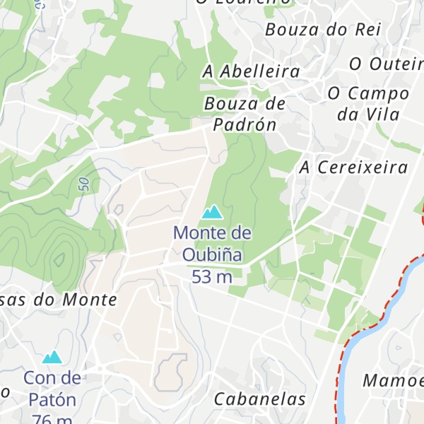 Map of Monte de Oubiña