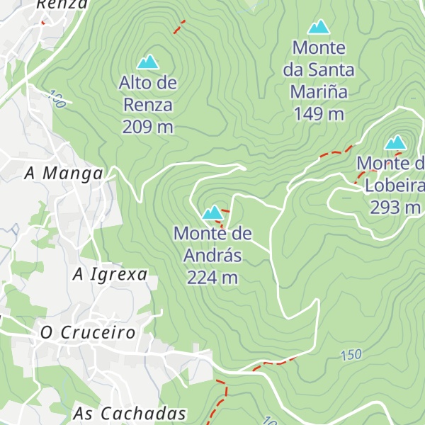 Map of Monte de András