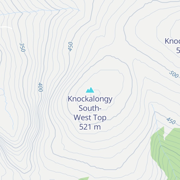Map of Knockalongy South-West Top