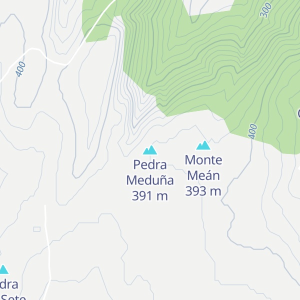 Map of Pedra Meduña