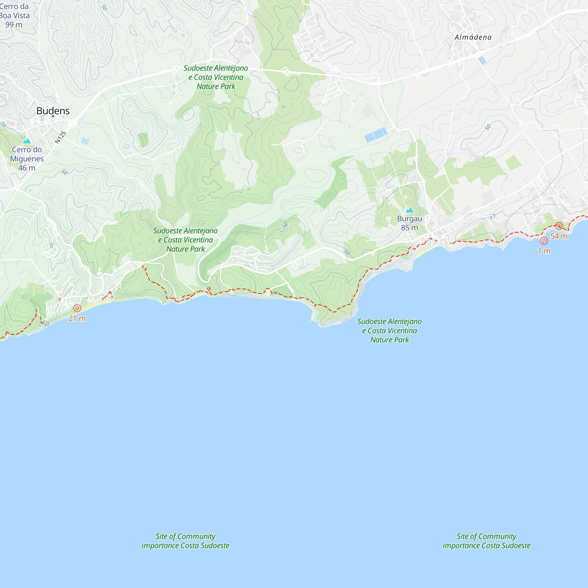 Cabanas map