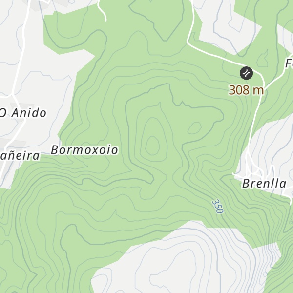 Map of Montes da Caamaña