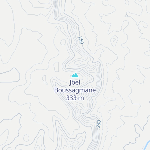 Map of Jbel Boussagmane