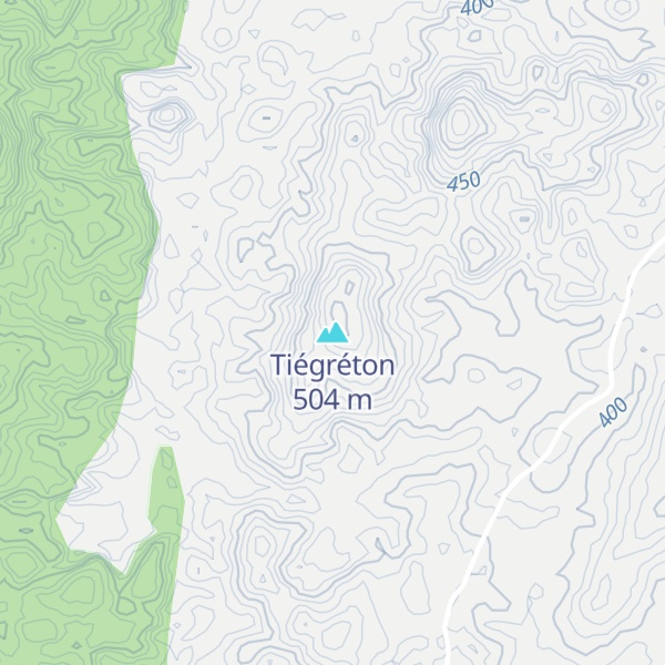 Map of Tiégréton