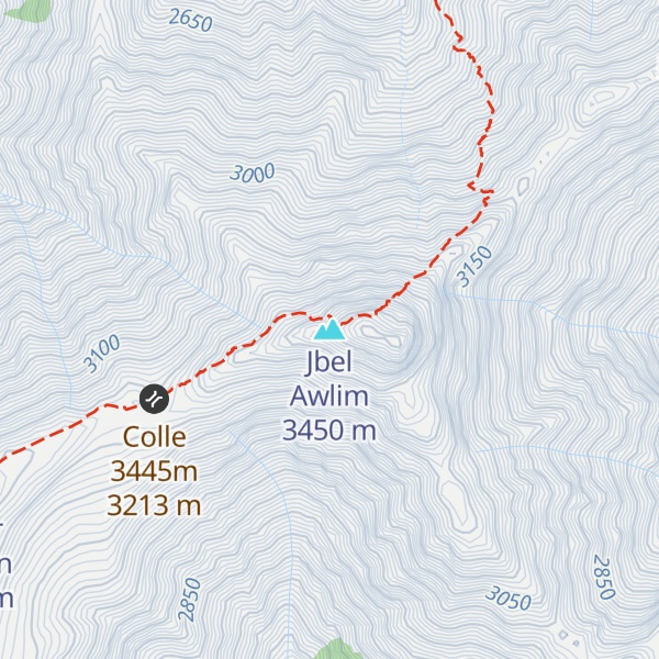 Map of Jbel Awlim