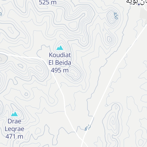 Map of Koudiat Ezzaetar