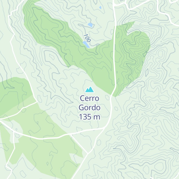 Map of Cerro Gordo