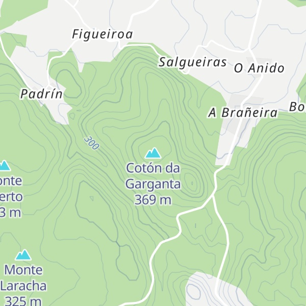 Map of Cotón da Garganta