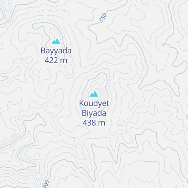 Map of Koudyet Biyada