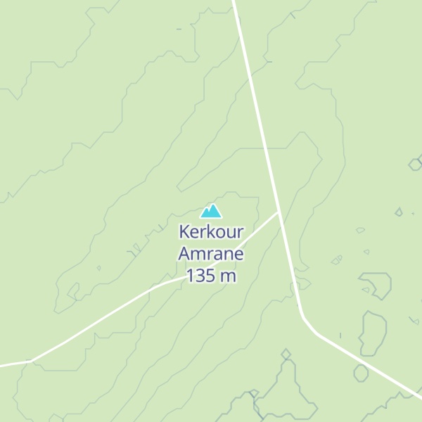 Map of Kerkour Amrane