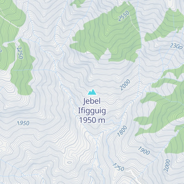 Map of Jebel Ifigguig