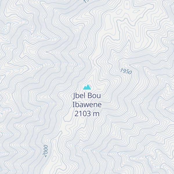 Map of Jbel Bou Ibawene