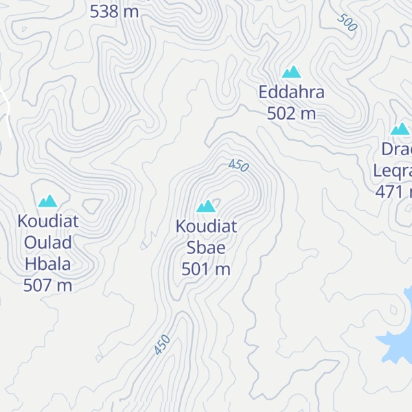 Map of Koudiat Sbae