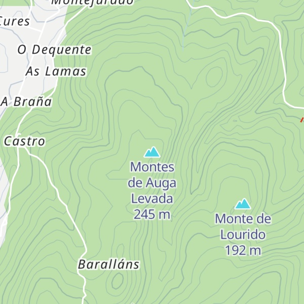Map of Montes de Auga Levada