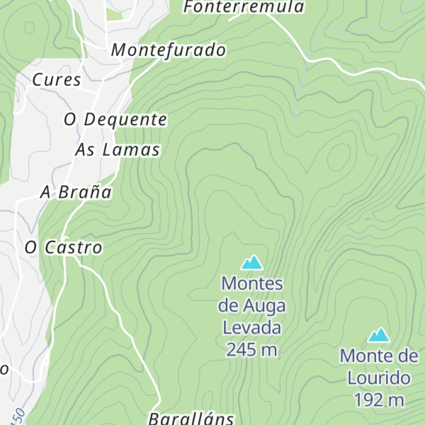 Map of Monte dos Cudeiros