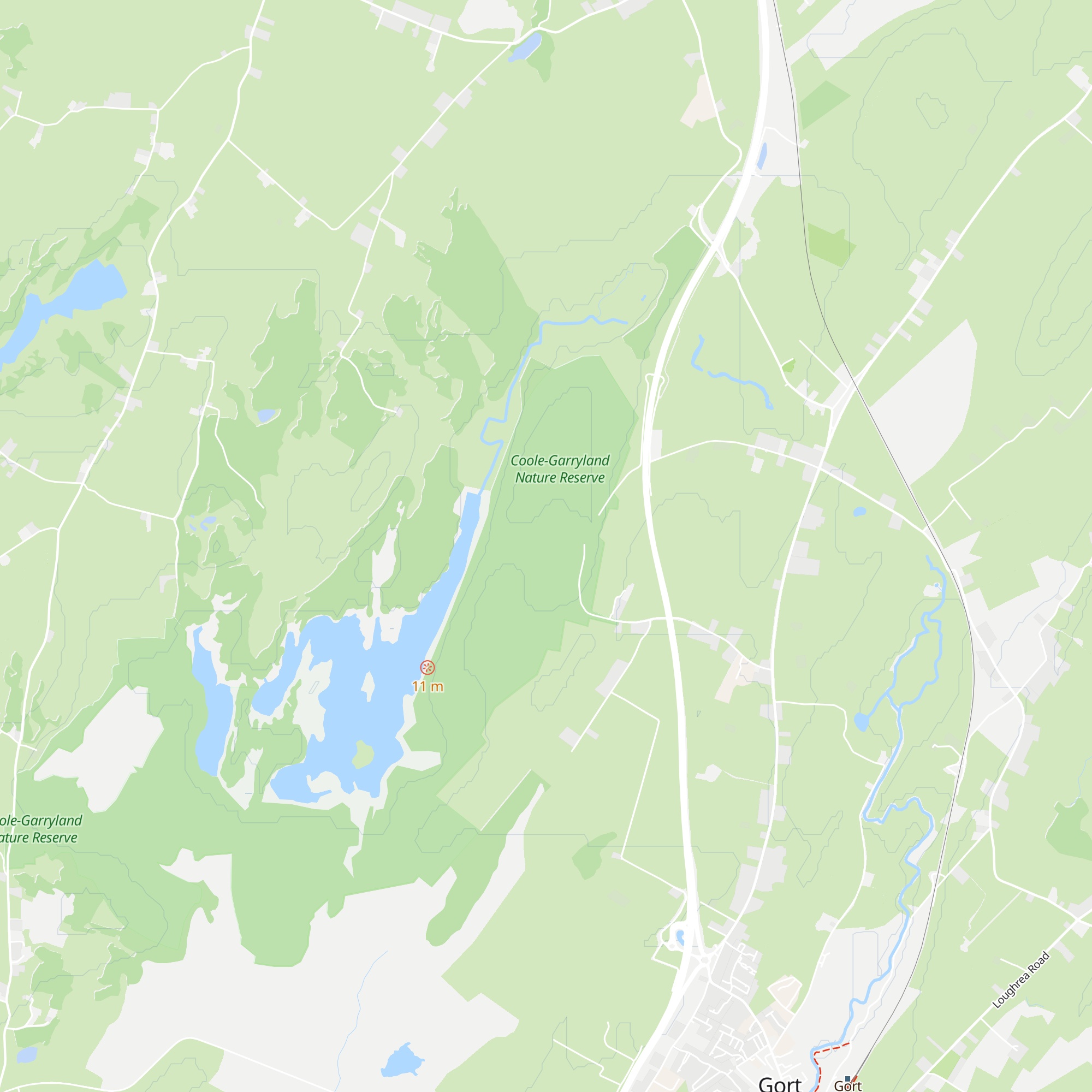 Coole Park Visitor Centre map