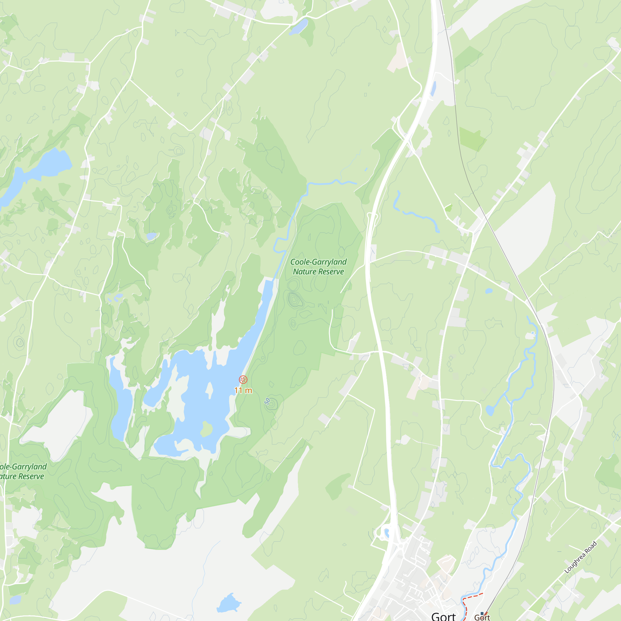 Coole Park Visitor Centre map