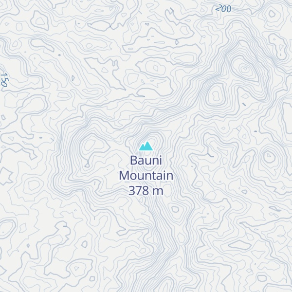 Map of Bauni Mountain
