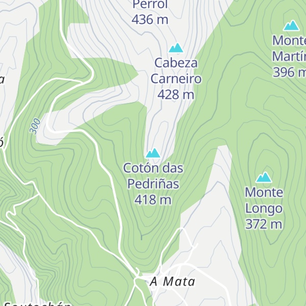 Map of Cotón das Pedriñas