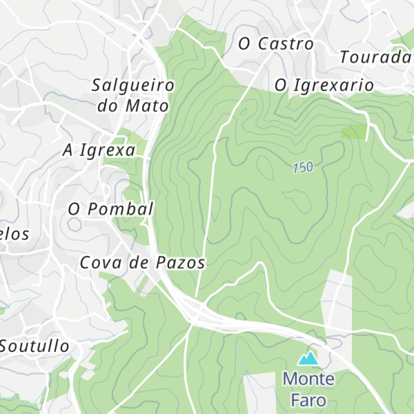 Map of Pena Cruva