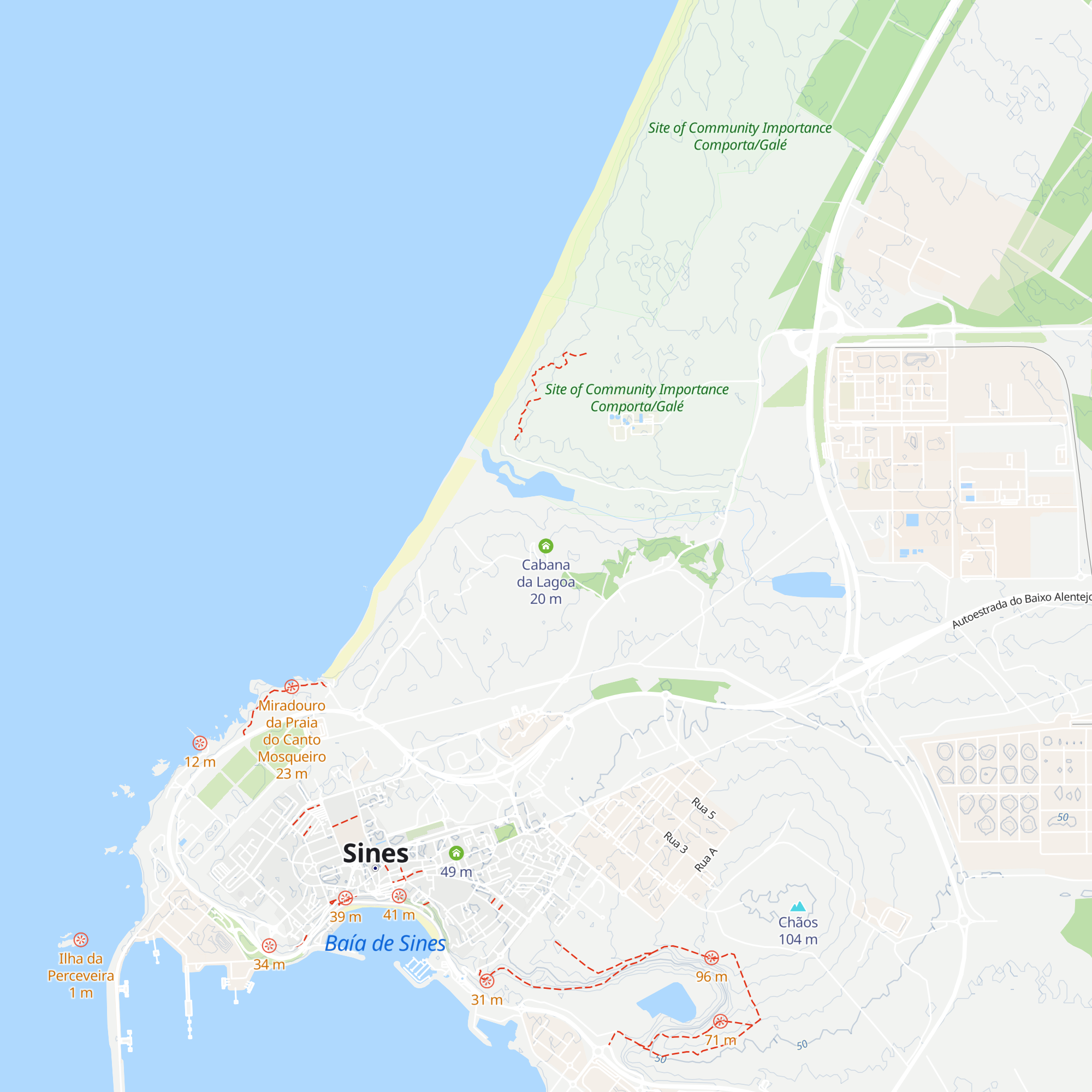 Cabana da Lagoa map
