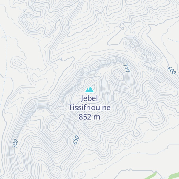 Map of Jebel Tissifriouine