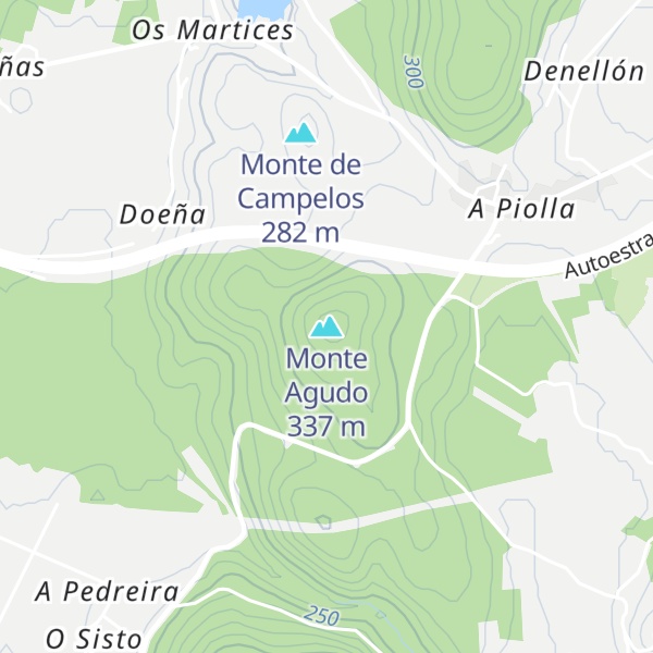 Map of Monte Agudo