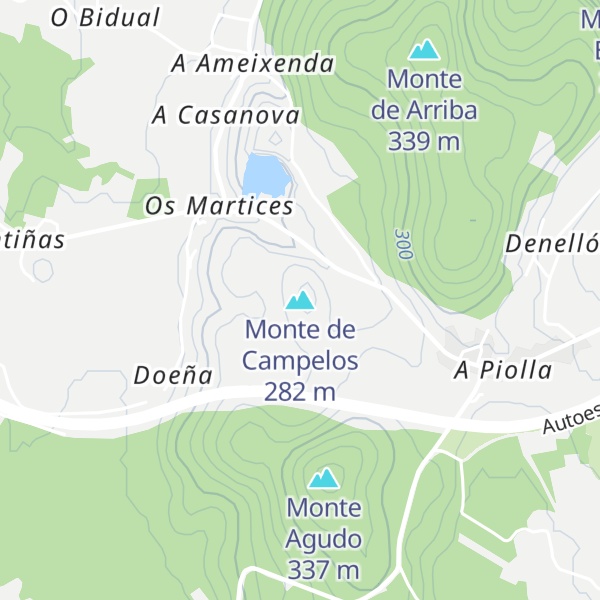 Map of Monte de Campelos