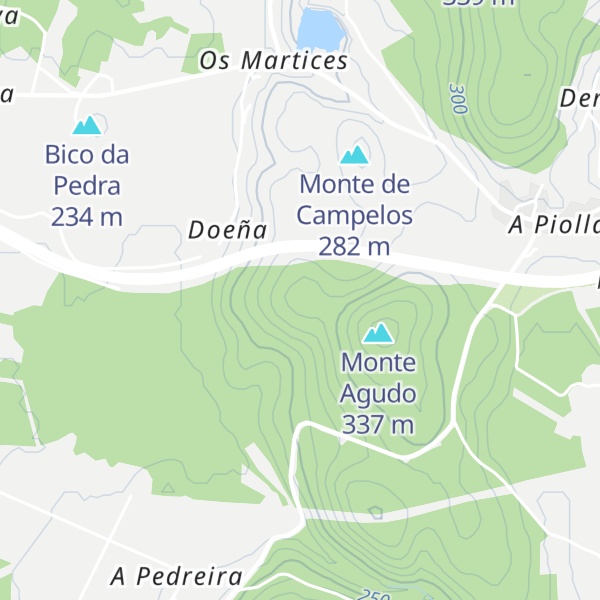 Map of Pedra de Doeña