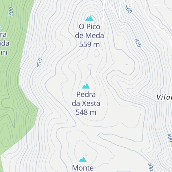 Map of Pedra da Xesta