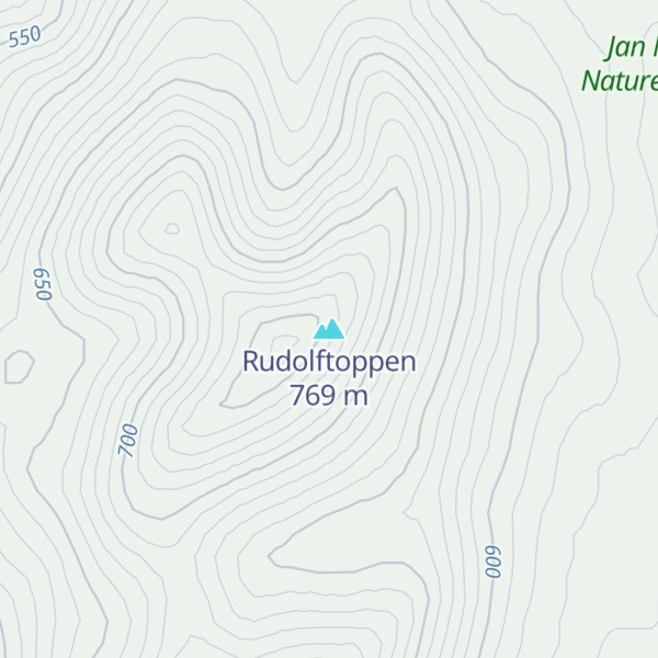 Map of Rudolftoppen