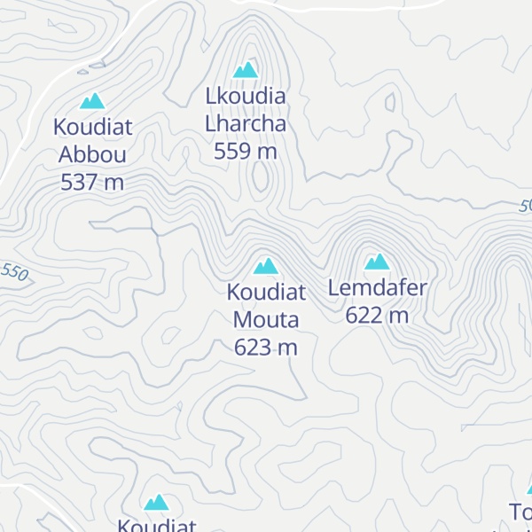 Map of Koudiat Mouta