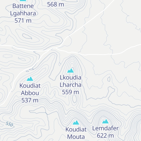 Map of Lkoudia Lharcha