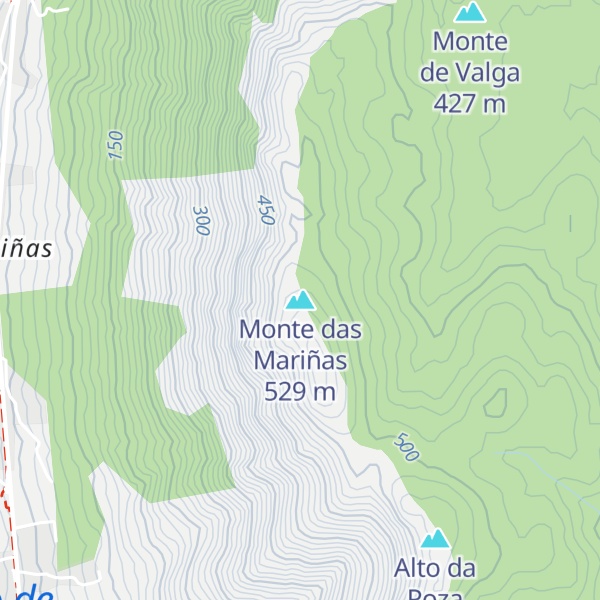 Map of Monte das Mariñas
