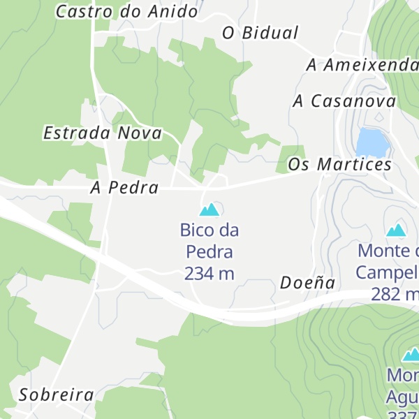 Map of Bico da Pedra