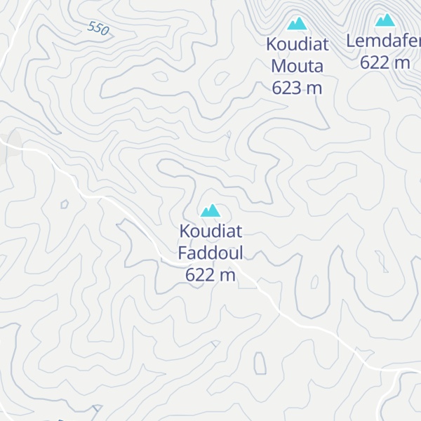 Map of Koudiat Faddoul
