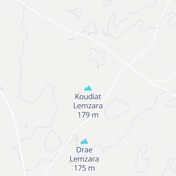 Map of Koudiat Lemzara