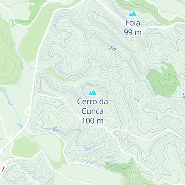 Map of Cerro da Cunca