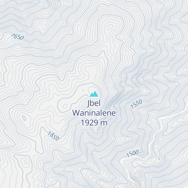 Map of Jbel Waninalene