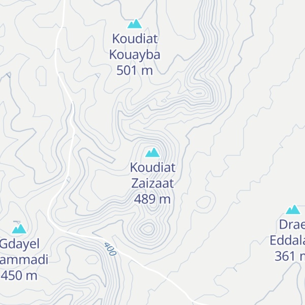 Map of Koudiat Zaizaat