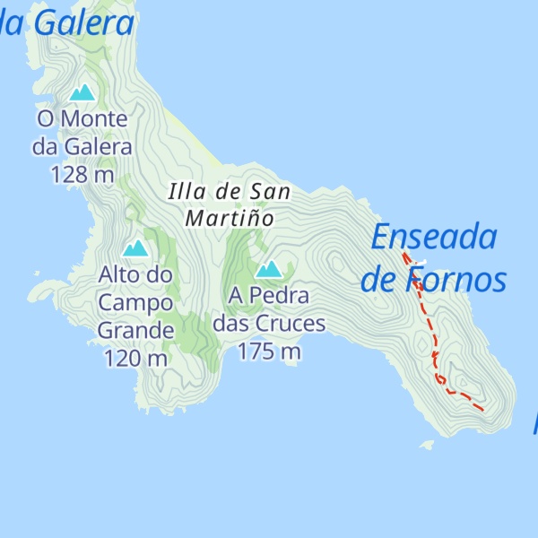 Map of A Pedra das Cruces
