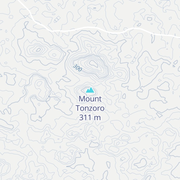 Map of Mount Tonzoro