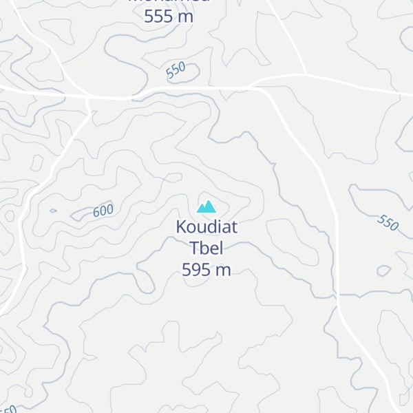 Map of Koudiat Tbel