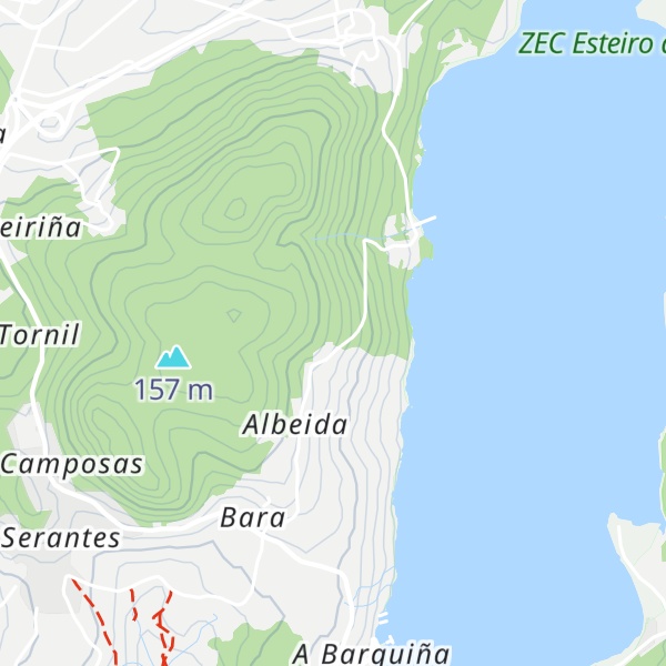 Map of Cabanas de Albeida