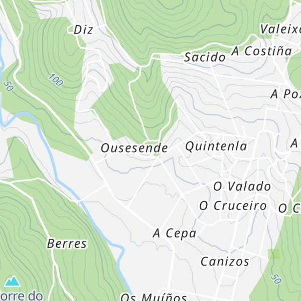 Map of Cabañitas del Bosque